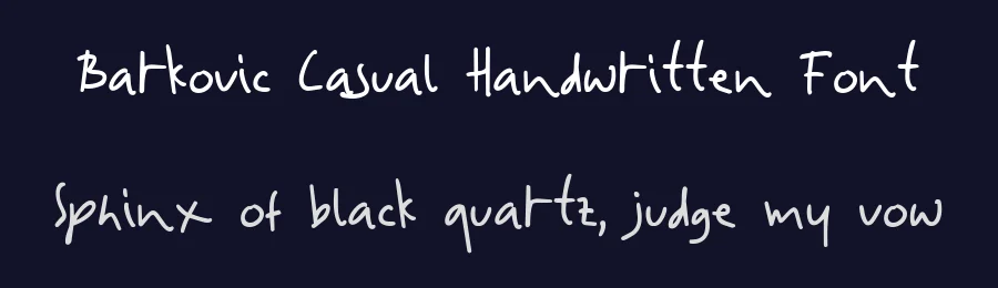 Barkovic Casual Handwritten Font by Littlehand — Decorative Font — thumbnail 2