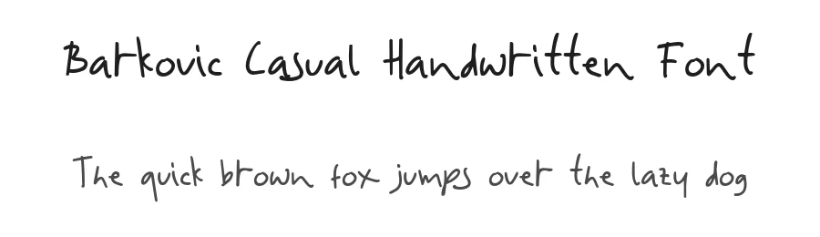 Barkovic Casual Handwritten Font by Littlehand — Decorative Font