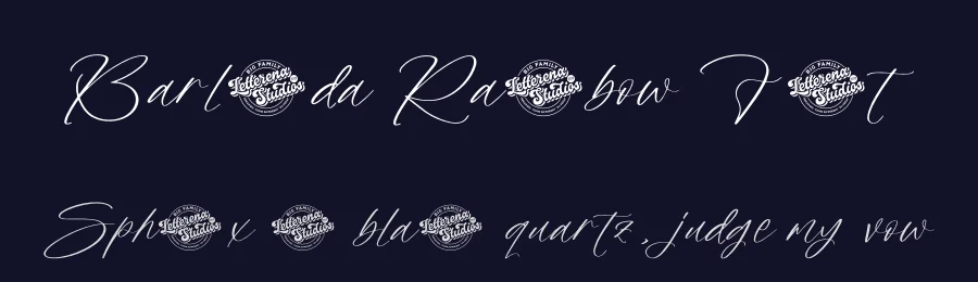 Barlinda Rainbow Font by letterenastudios — Script Handwritten Font — thumbnail 2