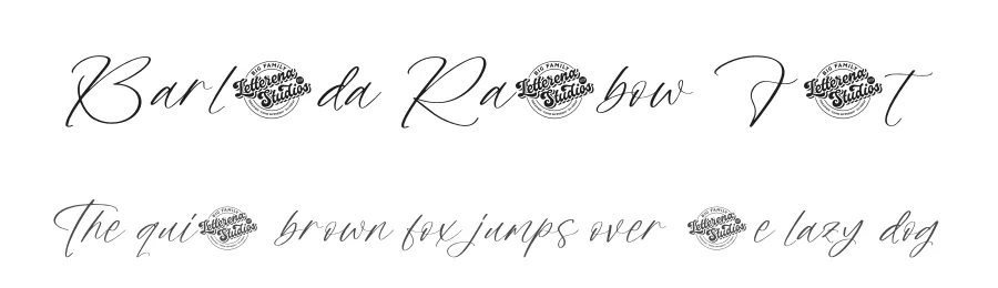 Barlinda Rainbow Font by letterenastudios — Script Handwritten Font