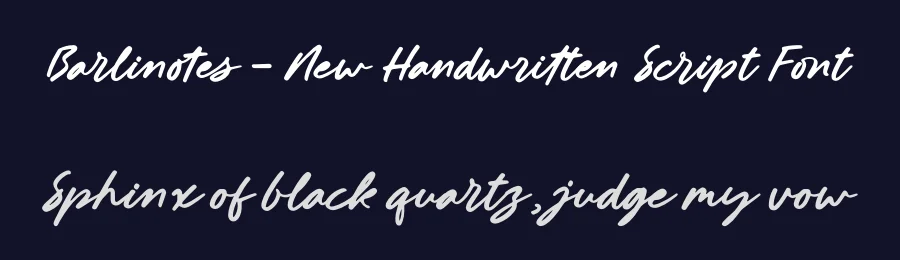 Barlinotes – New Handwritten Script Font by letterenastudios — Script Handwritten Font — thumbnail 2