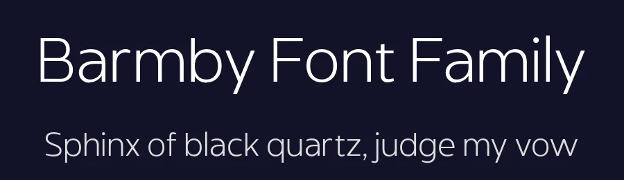 Barmby Font Family by Fettle Foundry — Sans Serif Font — thumbnail 2