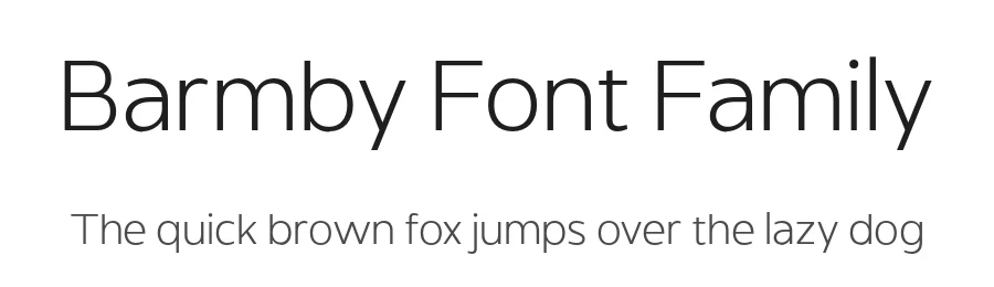 Barmby Font Family by Fettle Foundry — Sans Serif Font
