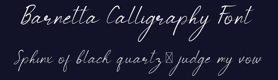 Barnetta Calligraphy Font by edricstudio — Script Handwritten Font — thumbnail 2
