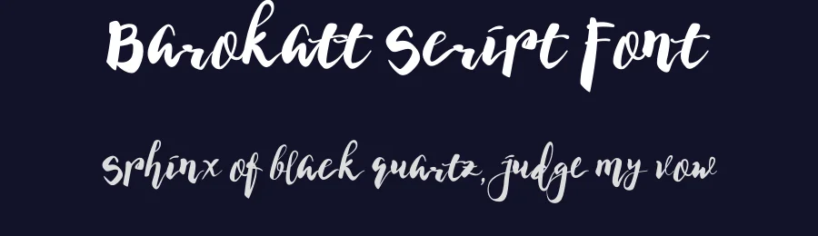 Barokatt Script Font by khaiuns — Script Handwritten Font — thumbnail 2