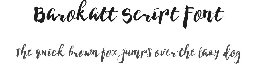 Barokatt Script Font by khaiuns β Script Handwritten Font