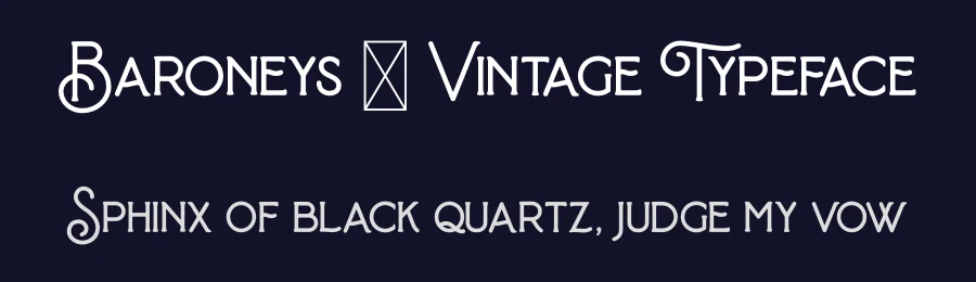 Baroneys – Vintage Typeface by 607469 — Serif Font — thumbnail 2