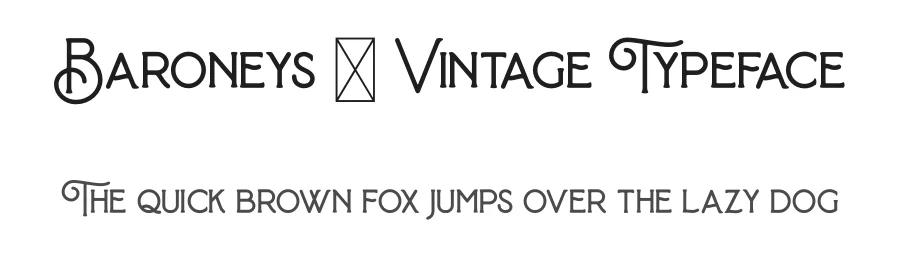 Baroneys – Vintage Typeface by 607469 — Serif Font