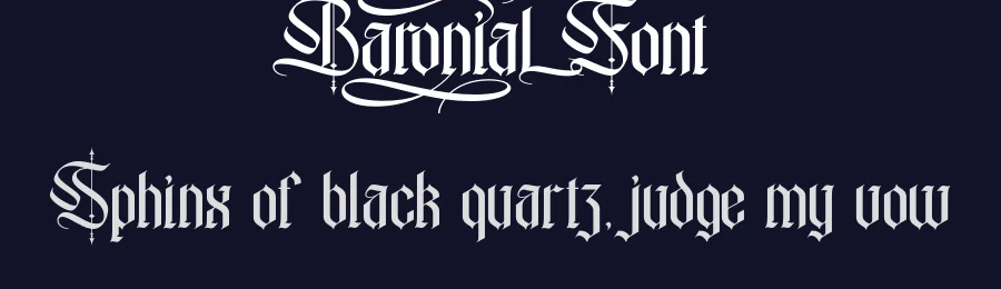 Baronial Font by burntilldead — Display Font — thumbnail 2