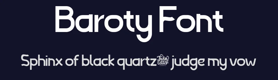 Baroty Font by twinletter — Sans Serif Font — thumbnail 2