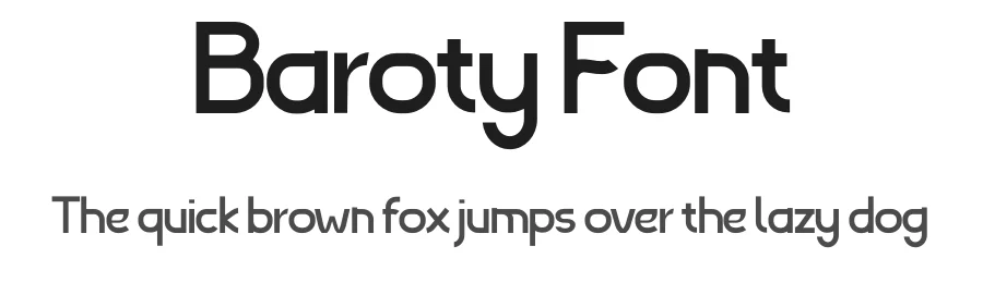 Baroty Font by twinletter — Sans Serif Font