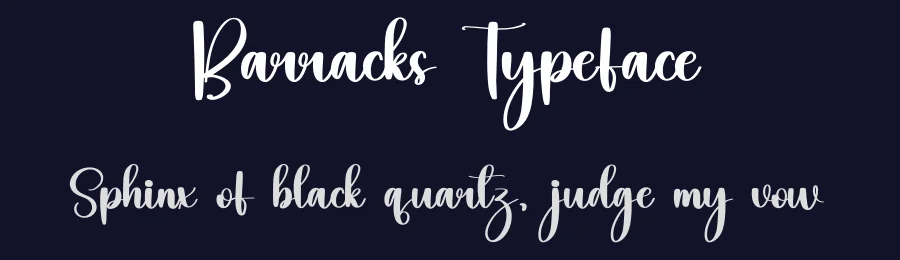 Barracks Typeface by inermediaSTUDIO — Script Handwritten Font — thumbnail 2
