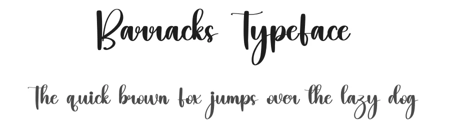 Barracks Typeface by inermediaSTUDIO — Script Handwritten Font