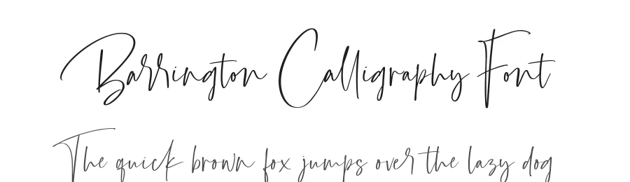 Barrington Calligraphy Font by Letteralle — Script Handwritten Font