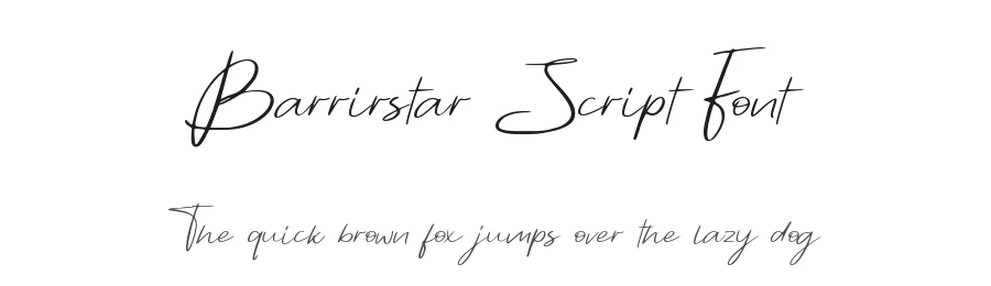 Barrirstar Script Font by Allouse.Studio — Script Handwritten Font