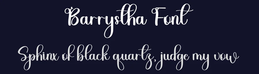 Barrystha Font by freshtypeink — Script Handwritten Font — thumbnail 2