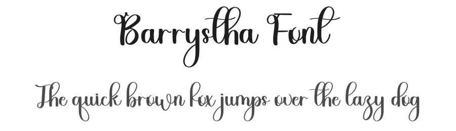 Barrystha Font by freshtypeink — Script Handwritten Font