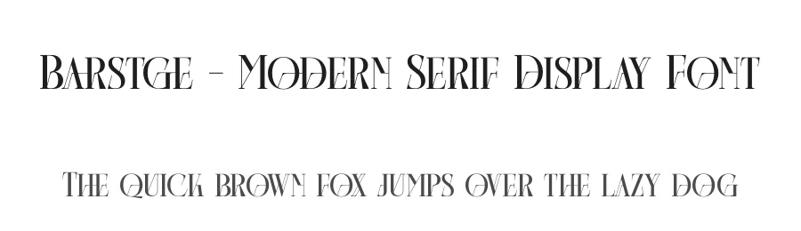 Barstge – Modern Serif Display Font by timelesstype.co — Serif Font
