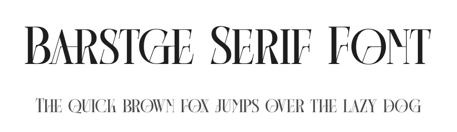 Barstge Serif Font by timelesstype.co — Display Font