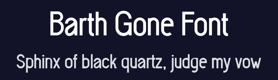 Barth Gone Font by bearydsgn — Sans Serif Font — thumbnail 2