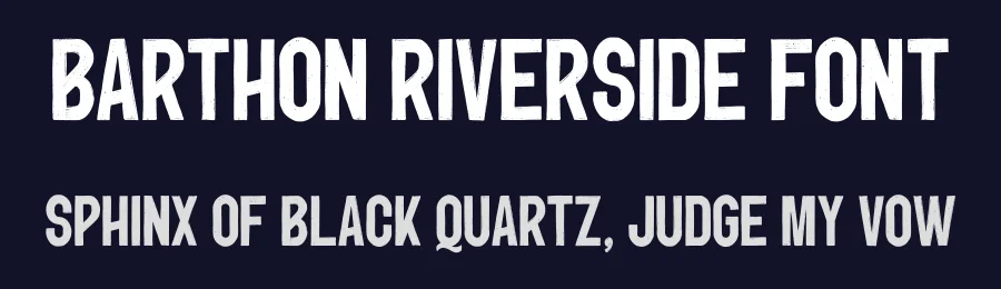 Barthon Riverside Font by Ardian Nuvianto — Sans Serif Font — thumbnail 2