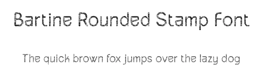 Bartine Rounded Stamp Font by craftsupplyco — Sans Serif Font