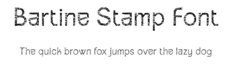 Bartine Stamp Font by craftsupplyco — Sans Serif Font