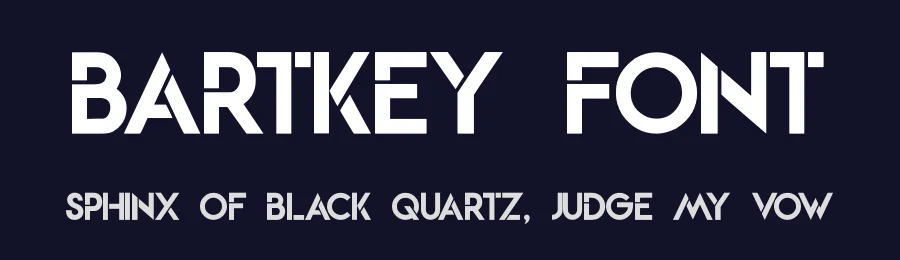Bartkey Font by zamjumps-studio — Display Font — thumbnail 2