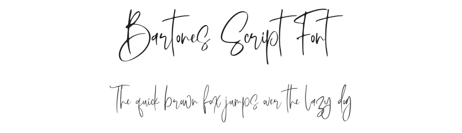 Bartones Script Font by Flawless And Co — Script Handwritten Font