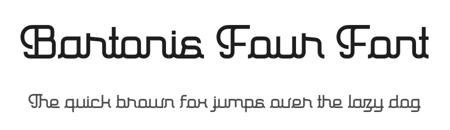 Bartonis Four Font by ahweproject — Script Handwritten Font