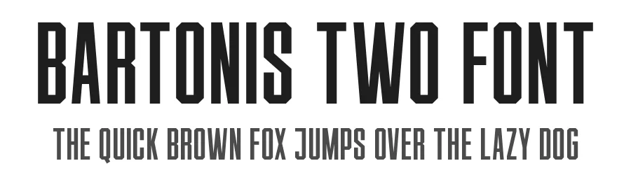 Bartonis Two Font by ahweproject — Display Font