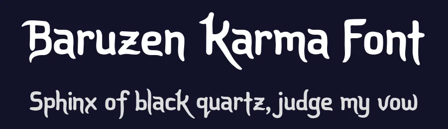 Baruzen Karma Font by Letterhanna Studio — Display Font — thumbnail 2