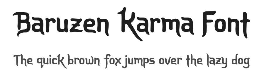 Baruzen Karma Font by Letterhanna Studio — Display Font