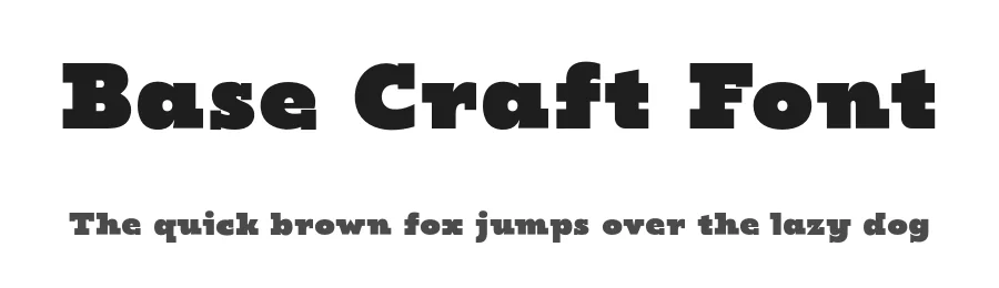 Base Craft Font by HipFonts — Slab Serif Font