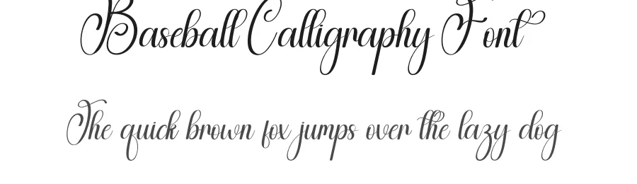 Baseball Calligraphy Font by andikastudio — Script Handwritten Font