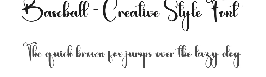Baseball – Creative Style Font by andikastudio — Script Handwritten Font