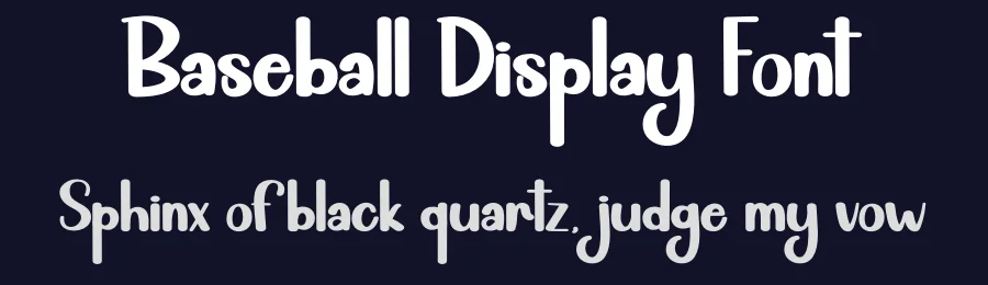 Baseball Display Font by andikastudio — Display Font — thumbnail 2