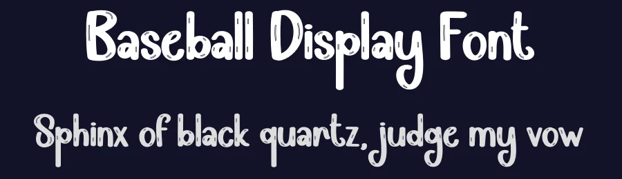Baseball Display Font by creativeletter — Display Font — thumbnail 2