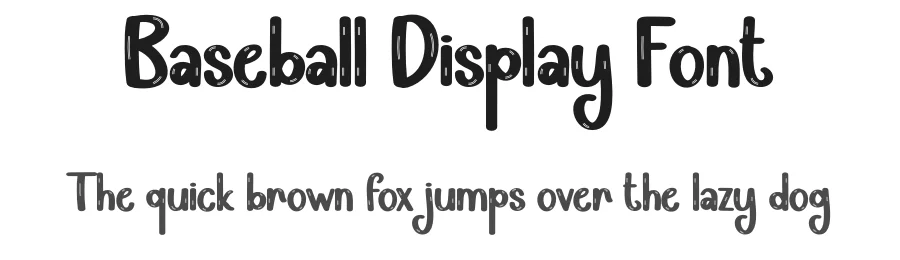 Baseball Display Font by creativeletter — Display Font