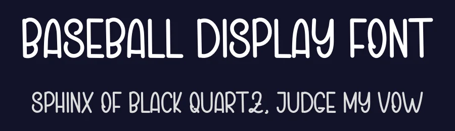 Baseball Display Font by inermediaSTUDIO — Display Font — thumbnail 2
