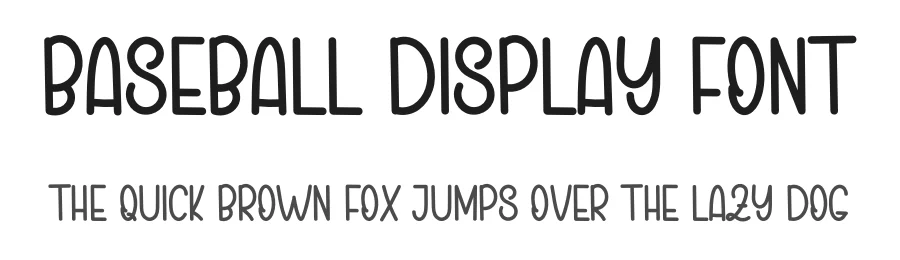 Baseball Display Font by inermediaSTUDIO — Display Font