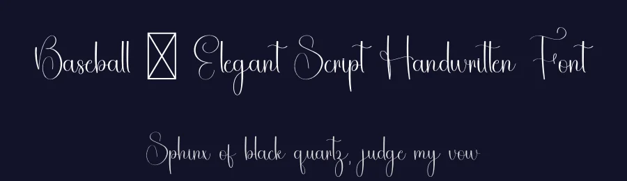 Baseball – Elegant Script Handwritten Font by freshtypeink — Script Handwritten Font — thumbnail 2