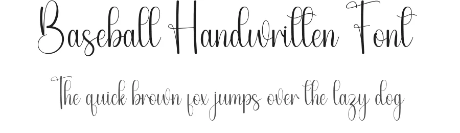 Baseball Handwritten Font by andikastudio — Script Handwritten Font