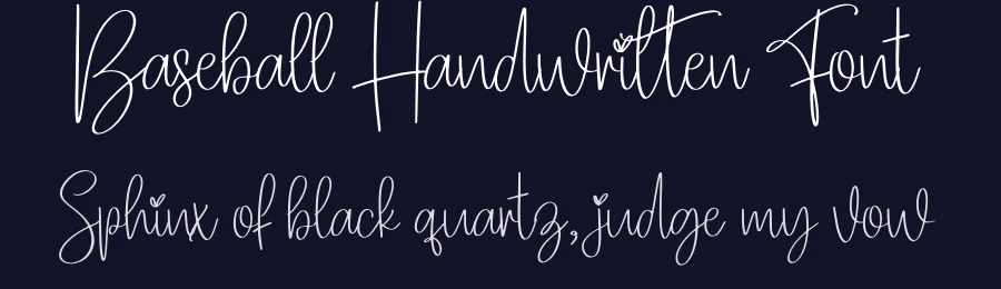 Baseball Handwritten Font by creativeletter — Script Handwritten Font — thumbnail 2