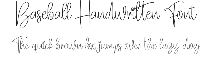 Baseball Handwritten Font by creativeletter — Script Handwritten Font