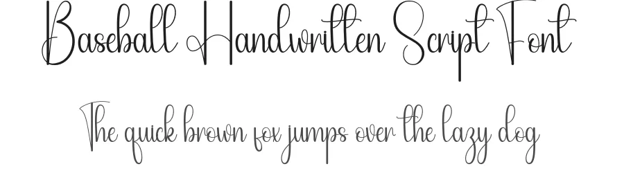 Baseball Handwritten Script Font by andikastudio — Script Handwritten Font