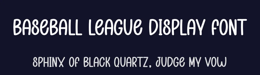 Baseball League Display Font by creativeletter — Display Font — thumbnail 2