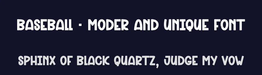 Baseball – Moder And Unique Font by andikastudio — Display Font — thumbnail 2