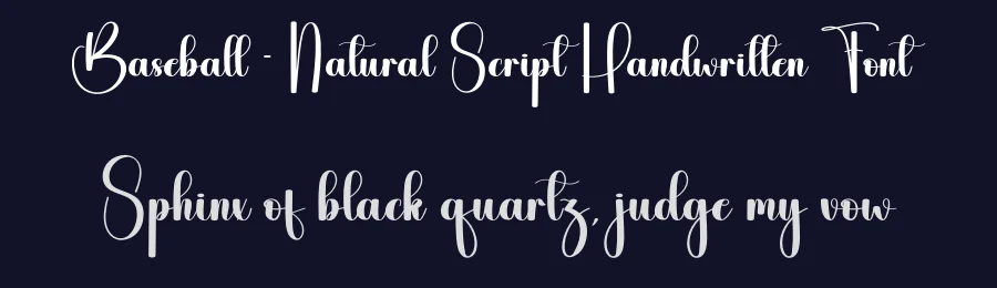 Baseball – Natural Script Handwritten Font by andikastudio — Script Handwritten Font — thumbnail 2