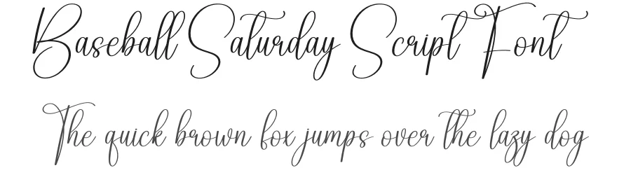 Baseball Saturday Script Font by creativeletter — Script Handwritten Font